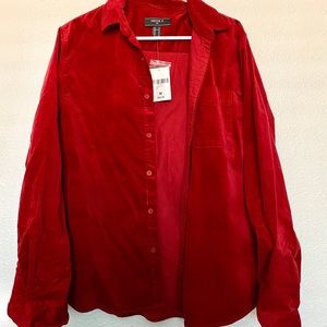 Brand New! Dark red button up